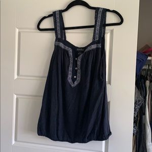 Lucky brand navy spaghetti strap shirt